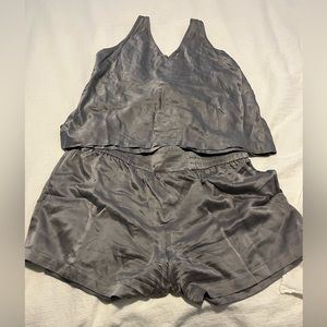 Gray Soma sensual washable silk PJ set